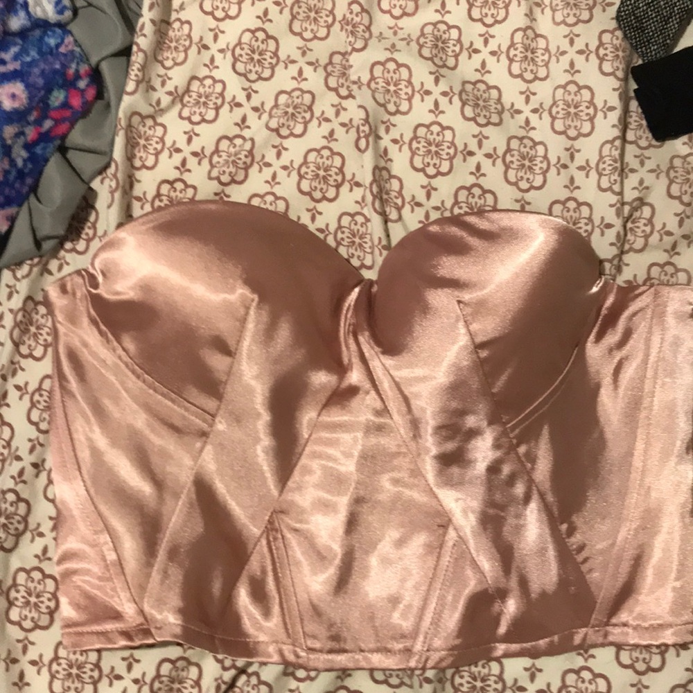 shimmer crop top